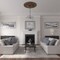 Ekena Millwork Galveston Ceiling Medallion (Canopies up to 5 7/8"), 51"OD x 3 5/8"ID x 3 3/8"P, Root Beer Crackle CM51GLRBC - alternate 4